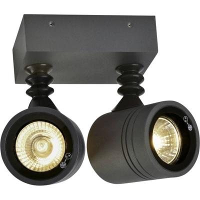 SLV WandspotsNew Myra Wall 2-lichts antraciet - 233095