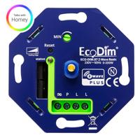 EcoDim - LED Dimmer - Smart WiFi - ECO-DIM.07 - Fase Afsnijding RC - Z-Wave - Inbouw - Enkel Knop - 0-200W - thumbnail