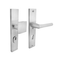 Intersteel | Veiligheidsbeslag met kerntrekbeveiliging SKG3 profielcilinder | Rechthoekig | Voordeurbeslag | Aluminium F1 - thumbnail