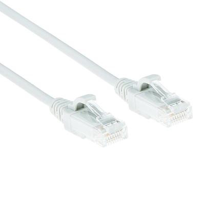 ACT DC8910 LSZH U/UTP CAT6 Datacenter Slimline Patchkabel Snagless | RJ45 connectoren | Wit | 10 meter