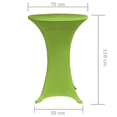 Tafelhoes stretch 2 stuks 70 cm groen