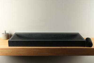 Basaltstein Aufsatzwaschbecken 120 cm BE-004zk Basaltstein Aufsatzwaschbecken 120 cm BE-004zk