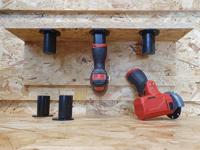 StealthMounts TM-MW12-BLK-3 machinehouder voor Milwaukee M12 | Zwart | 3-pack - TM-MW12-BLK-3 - thumbnail
