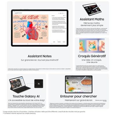 Samsung Galaxy Tab S10+ WiFi 256 GB Platina, Zilver Android tablet 31.5 cm (12.4 inch) Energielabel G (A - G) 3.4 GHz, 2.8 GHz, 2 GHz Android 14 2800 x 1752