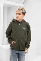 Croyez Fraternité Zip Hoodie Kids Donkergroen - Maat 128 - Kleur: Donkergroen | Soccerfanshop - thumbnail