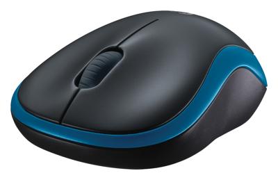 Logitech wireless mouse m185 (blauw, retail)
