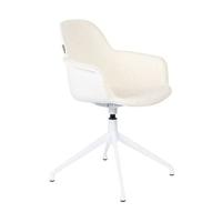 Zuiver Draaibare Eetkamerstoel 'Albert Kuip' Met armleuning, Bouclé - thumbnail