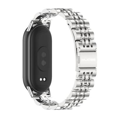 Stalen schakelbandje - Zilver - Xiaomi Smart Band 8 / 9 / 10