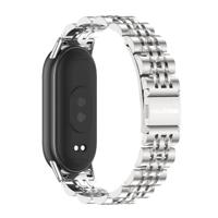 Stalen schakelbandje - Zilver - Xiaomi Smart Band 8 / 9 / 10 - thumbnail