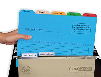 Oxford Ultimate dossiermap ft A4, uit karton, 5 tabs, assorti