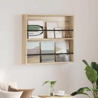 Tijdschrift Rek Sonoma Eiken 80 x 12 x 70 cm Bewerkt hout - thumbnail