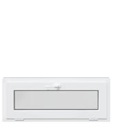 Kelderraam "RISOR" 110x40 cm 2 glas kiepdraad antraciet - thumbnail