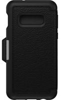 OtterBox Strada - Flip cover voor mobiele telefoon - leer, polycarbonaat - schaduwzwart - voor Samsung Galaxy S10e - thumbnail