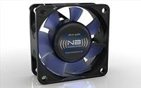 NoiseBlocker BlackSilent XR-2 PC-ventilator Zwart, Blauw (transparant) (b x h x d) 60 x 60 x 25 mm - thumbnail