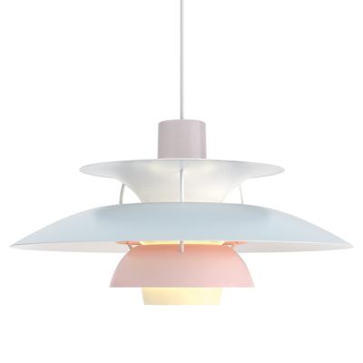 Louis Poulsen PH 5 Hanglamp - Pastel blauw en roze