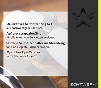 ECHTWERK Tafel accessoires (servetringen van ed, Zwart, 4-delig) ECHTWERK Tafel accessoires (servetringen van ed, Zwart, 4-delig)