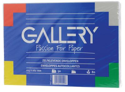 Gallery enveloppen ft 114 x 162 mm, stripsluiting, pak van 50 stuks