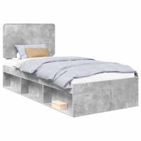 Bedframe Concerte Grijs 90 x 190 cm Massief grenenhout - thumbnail