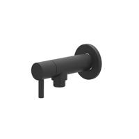 Hoekstopkraan IVY 1/2 3/8 Mat Zwart PED - thumbnail