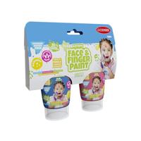 Boti Natural face & fingerpaint tube - blauw en roze, 2x65ml - thumbnail