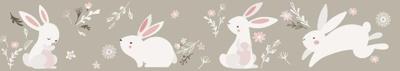 Noordwand Kids Walls Behangrand met konijntjes - 45862