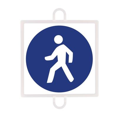 TRAFFIC SIGN OBLIGACION Nº 3 (PEDESTRIAN)