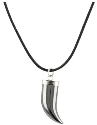 Edelstenen Tand Hanger Hematiet - 4 cm Edelstenen Tand Hanger Hematiet - 4 cm