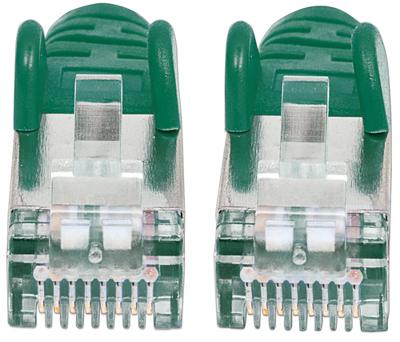 Intellinet 735872 RJ45 Netwerkkabel, patchkabel CAT 6 S/FTP 15.00 m Groen Vergulde steekcontacten 1 stuk(s)