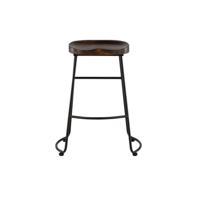 Nohr Barkruk 'Fotini' Grenenhout (zithoogte 74cm) - thumbnail