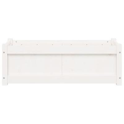 VidaXL Plantenbakken 2 st cm massief grenenhout wit