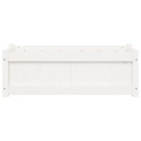 Plantenbak 90x31x31 cm massief grenenhout wit - thumbnail