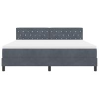 Boxspringbed met matras fluweel donkergrijs Super King - thumbnail