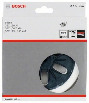 Bosch Accessories 2608601116 Schuurschijf hard, 150 mm Diameter 150 mm Geschikt voor Excentrische schuurmachine GEX 125-150 AVE, GEX 150 AC, GEX 150 Turbo