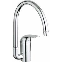 Grohe Euroeco keukenkraan met hoge C-uitloop chroom - thumbnail