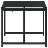 Tuinkrukken 4 st poly rattan zwart - thumbnail