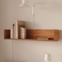 Kave Home Wandplank 'Octavia' Essenhout, 90cm - thumbnail