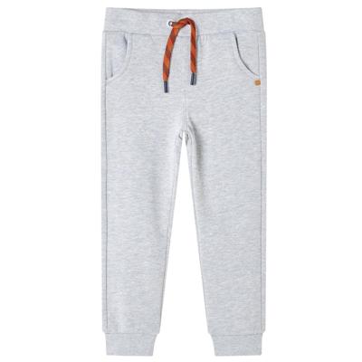 Kinderjoggingbroek 128 gemleerd grijs Kinderjoggingbroek 128 gemleerd grijs