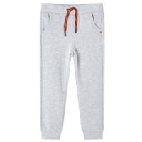 Kinderjoggingbroek 128 gemleerd grijs - thumbnail