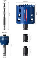 Bosch Accessories EXPERT Tough 2608900450 Gatenzaagset 5-delig 68 mm 5 stuk(s) - thumbnail