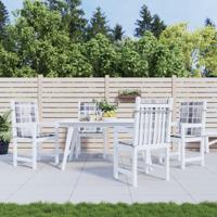 VidaXL Tuinstoelkussens 4 st 100x50x3 cm oxford stof ruitpatroon grijs - thumbnail