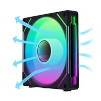 Lian Li Lian Li UNI FAN SL-INF 140 ARGB Reverse Blade PWM Lüfter - 140mm, schwarz PC-ventilator Zwart (b x h x d) 140 x 142 x 25 mm - thumbnail