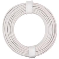 Donau Elektronik 125-015 Draad 1 x 0.25 mm² Wit 10 m - thumbnail