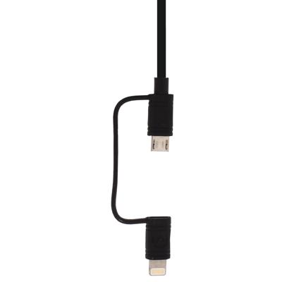 Mobilize 2in1 Cable USB to Apple MFi Lightning or Micro USB 1.5m. Black