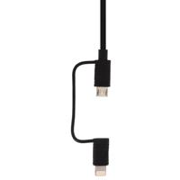 Mobilize 2in1 Cable USB to Apple MFi Lightning or Micro USB 1.5m. Black - thumbnail