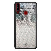 Samsung Galaxy A20s glazen hardcase - Oh my snake - thumbnail