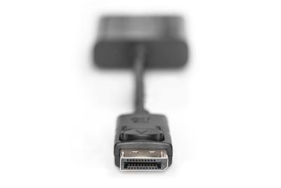 Digitus AK-340410-001-S DisplayPort / VGA Adapter [1x DisplayPort stekker - 1x VGA-bus] Zwart 15.00 cm