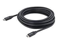 StarTech.com USB-C kabel met Power Delivery (100W/5A) - M/M - 4 m - USB 2.0 - USB-IF gecertificeerd - thumbnail