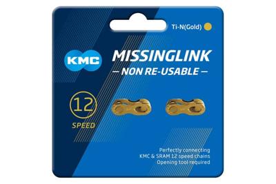 KMC 12NR Ti-N Kettingschakel 12-speed 2 stuks - Goud