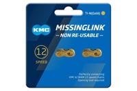 KMC 12NR Ti-N Kettingschakel 12-speed 2 stuks - Goud - thumbnail