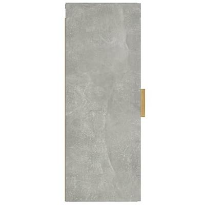 Wandkast 34,5x34x90 cm bewerkt hout betongrijs